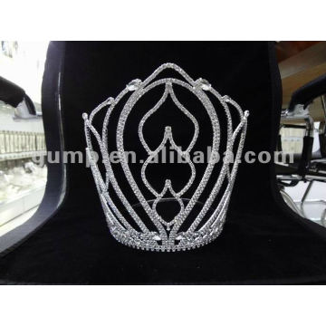 rhinestone large tiara crown